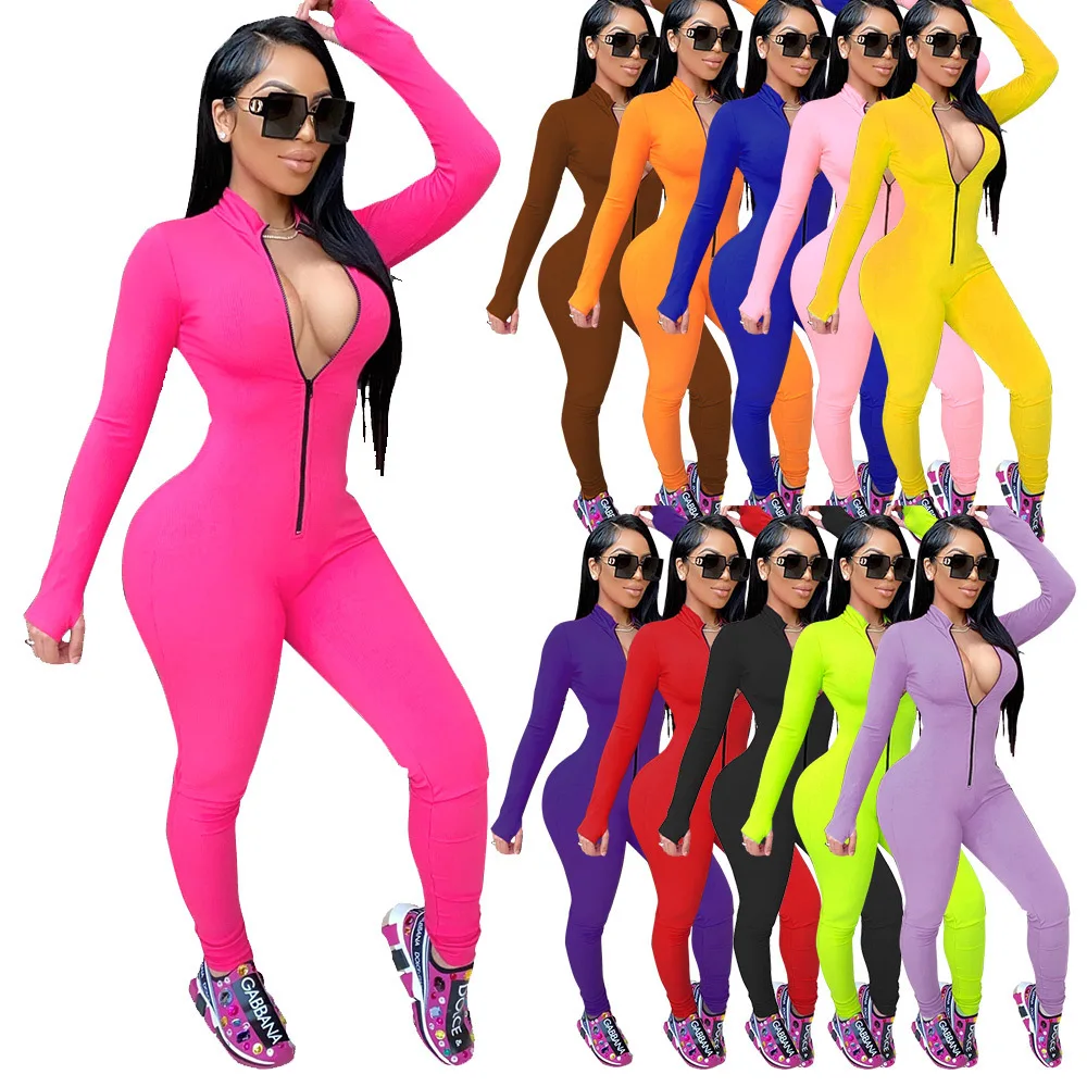 2021 new design fashion super stretch women's slim sexy plus size long sleeve bodycon zipper women clothing
2021 new design fashion super stretch women's slim sexy plus size long sleeve bodycon zipper women clothing