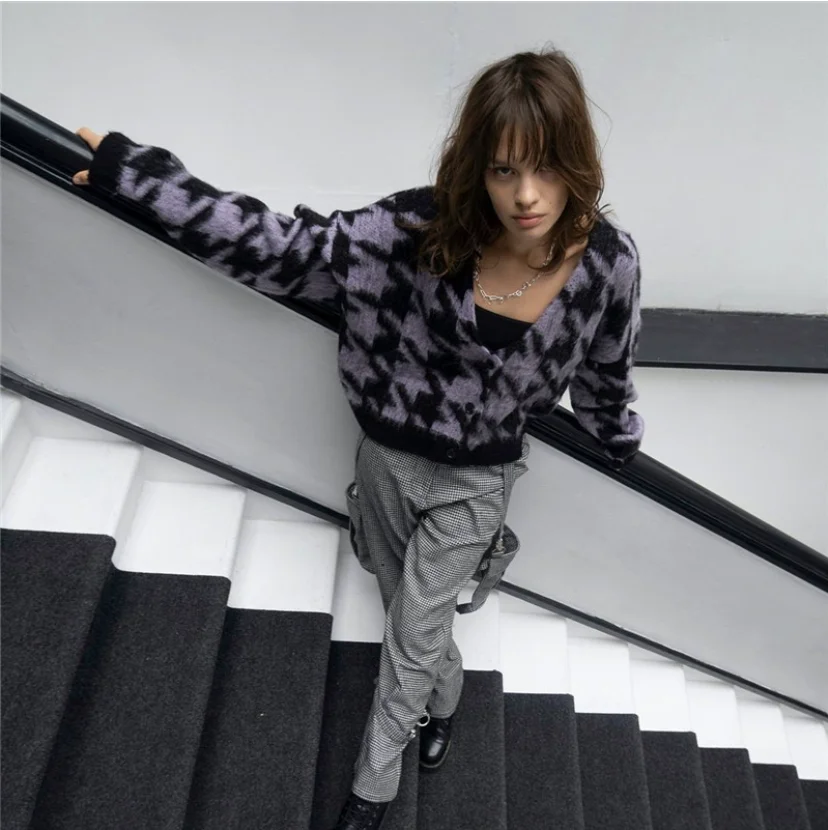sweaters women 2020 Amazon hot sale cardigan sweater mohair houndstooth casual long sleeve cardigan sweater women, Solid
sweaters women 2020 Amazon hot sale cardigan sweater mohair houndstooth casual long sleeve cardigan sweater women, Solid