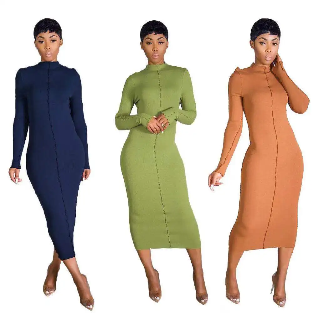 2021 New Arrivals Fashion Women Casual O-Neck Long Sleeve Solid Patchwork Maxi Dress, Picture show
2021 New Arrivals Fashion Women Casual O-Neck Long Sleeve Solid Patchwork Maxi Dress, Picture show