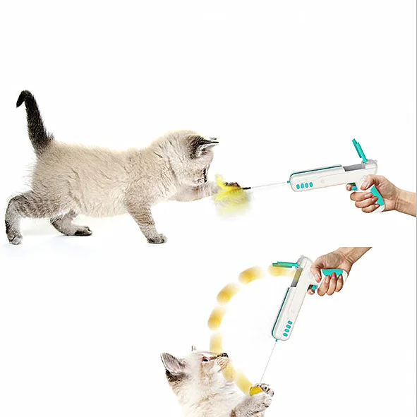 High Quality Funny Cat Sticks Spring Firing Gun Feather Pet Cat Interactive Toys Puzzle Training Pet Play Game Toy With Ball
High Quality Funny Cat Sticks Spring Firing Gun Feather Pet Cat Interactive Toys Puzzle Training Pet Play Game Toy With Ball