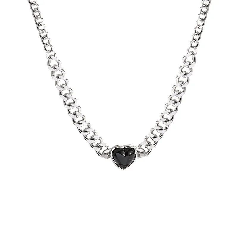 Sandro Retro black love necklace ins cold wind niche design necklace hip hop titanium steel necklace
Sandro Retro black love necklace ins cold wind niche design necklace hip hop titanium steel necklace