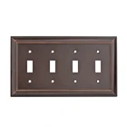 America electrical brass led light cover decorative switch wall plate