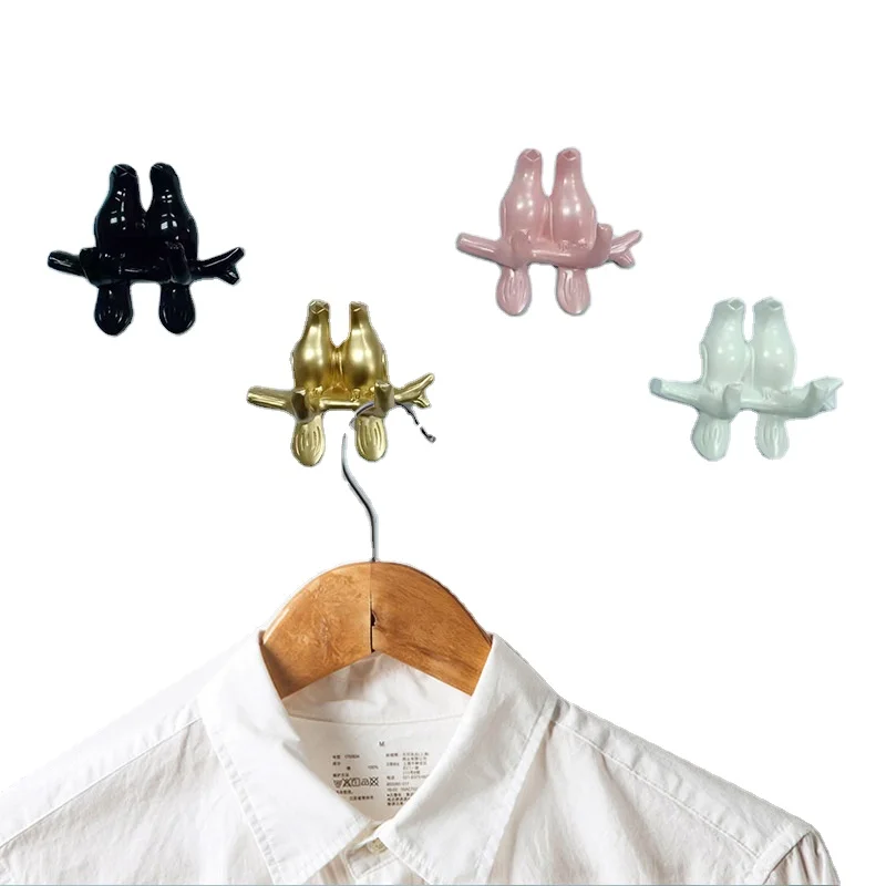 Home Wall Hanging Seamless Sticker Creative Bird Shape Resin Hooks Household Solid Color Key Storage Holder Coat Cloth Hooks
Home Wall Hanging Seamless Sticker Creative Bird Shape Resin Hooks Household Solid Color Key Storage Holder Coat Cloth Hooks