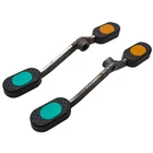 Medical bed casters brake accessories red and green pedal for bed