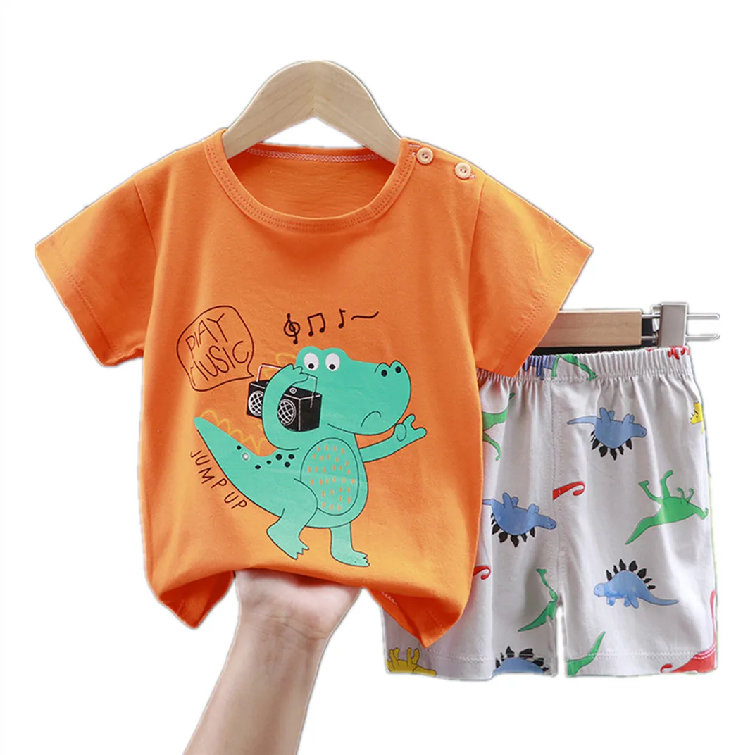 Children's T-shirt short sleeve summer boys' cotton suit girl's treasure summer shorts children's suit wholesale
Children's T-shirt short sleeve summer boys' cotton suit girl's treasure summer shorts children's suit wholesale