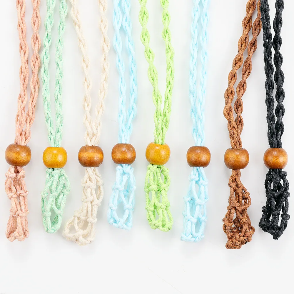 DIY Accessories Necklace Cord Empty Stone Holder Wax Rope Necklaces Natural Quartz Crystal Healing Stone Pendant Net Bag
DIY Accessories Necklace Cord Empty Stone Holder Wax Rope Necklaces Natural Quartz Crystal Healing Stone Pendant Net Bag