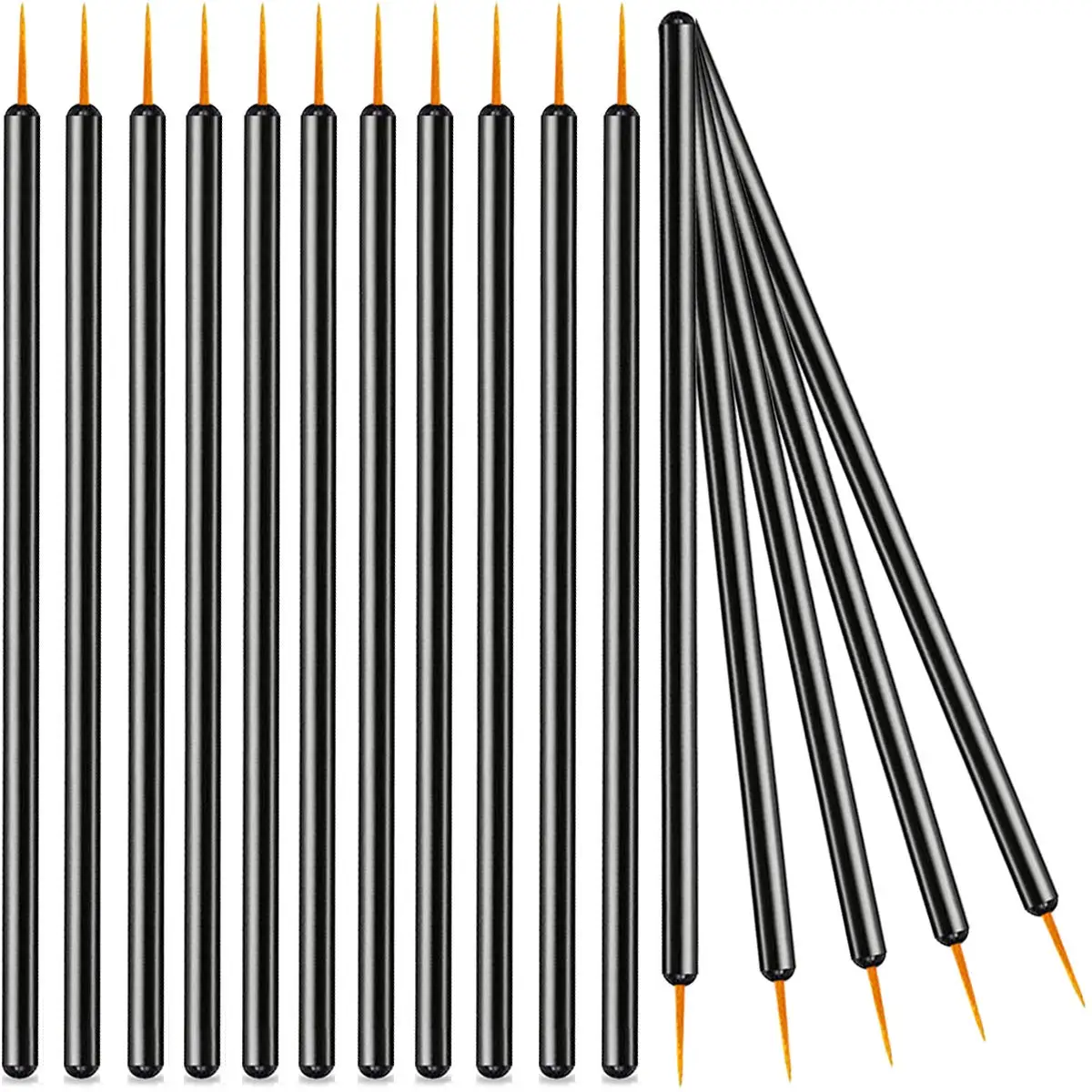 Disposable Eyeliner Brush Nylon Head Lip Liner Wand Applicator One-off Makeup Brush, Black
Disposable Eyeliner Brush Nylon Head Lip Liner Wand Applicator One-off Makeup Brush, Black
