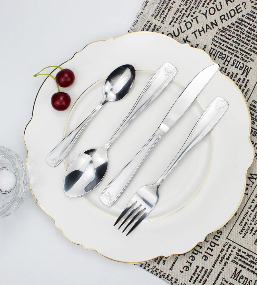 Wholesale High Quality Stainless Steel Silverware Mirror Polish Dinnerware Kinfe Accept Logo Customization
Wholesale High Quality Stainless Steel Silverware Mirror Polish Dinnerware Kinfe Accept Logo Customization