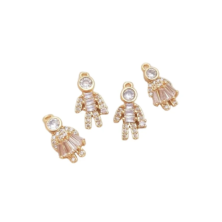14K gold plated zircon astronaut boy girl pendant diy bracelet earrings jewelry pendant accessories
14K gold plated zircon astronaut boy girl pendant diy bracelet earrings jewelry pendant accessories