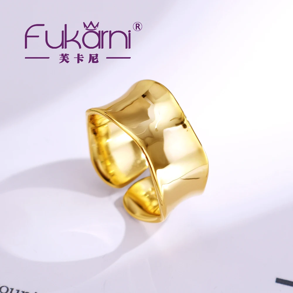 wholesale customized wide Blank geometric couple rings fashion women and men gold plated ring KR279
wholesale customized wide Blank geometric couple rings fashion women and men gold plated ring KR279