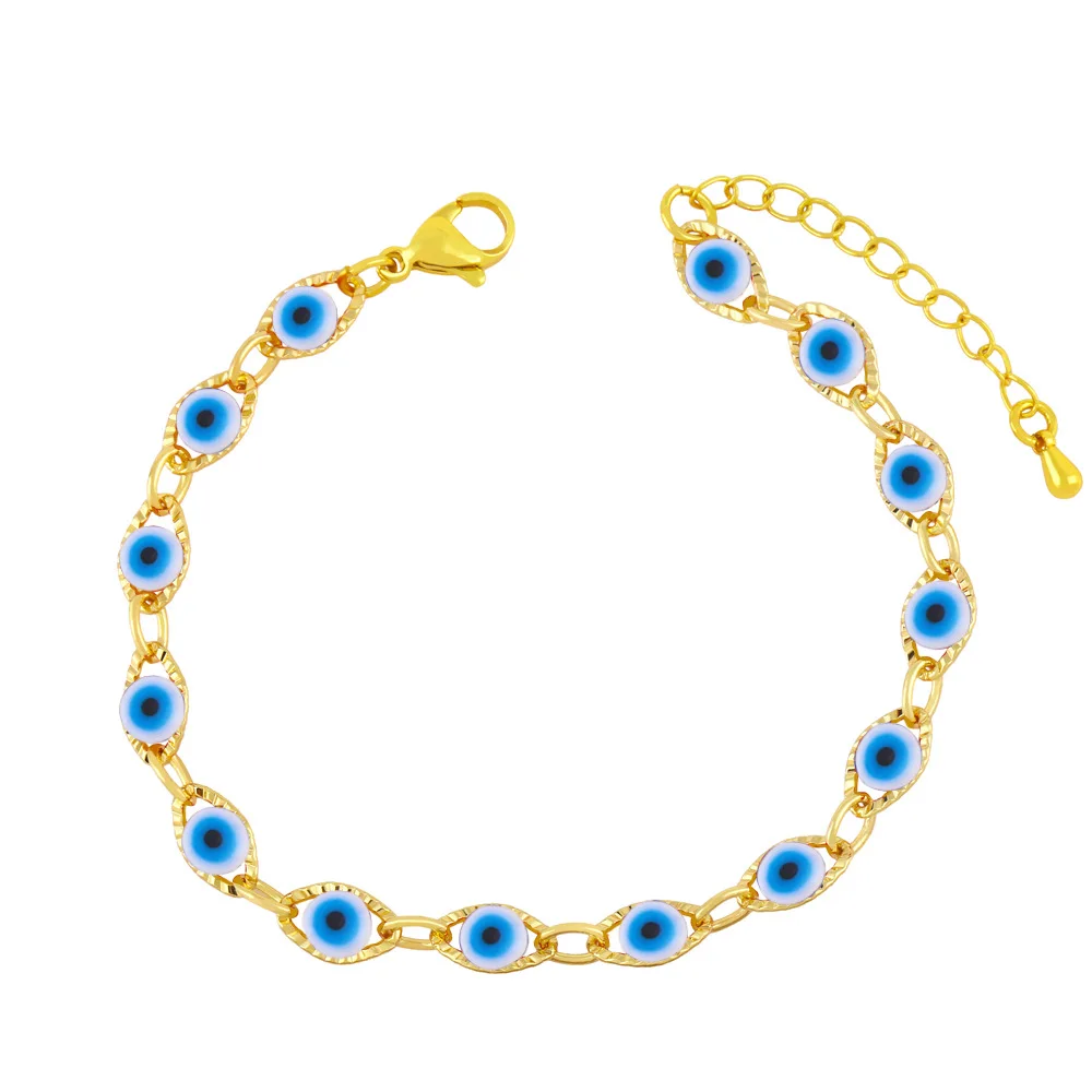 Risingmoon Street Photography Trend Creative Mixed Color Chain Link Devil's Evil Eye Bracelet
Risingmoon Street Photography Trend Creative Mixed Color Chain Link Devil's Evil Eye Bracelet