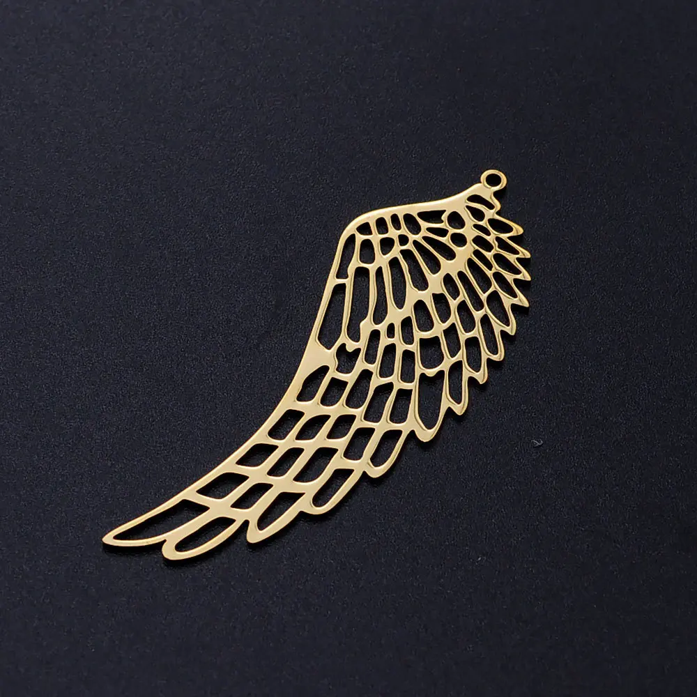 Diy Hollow Out Gold Feather Pendant Stainless Steel Wing Shape Jewelry Necklace Earring Accessories
Diy Hollow Out Gold Feather Pendant Stainless Steel Wing Shape Jewelry Necklace Earring Accessories
