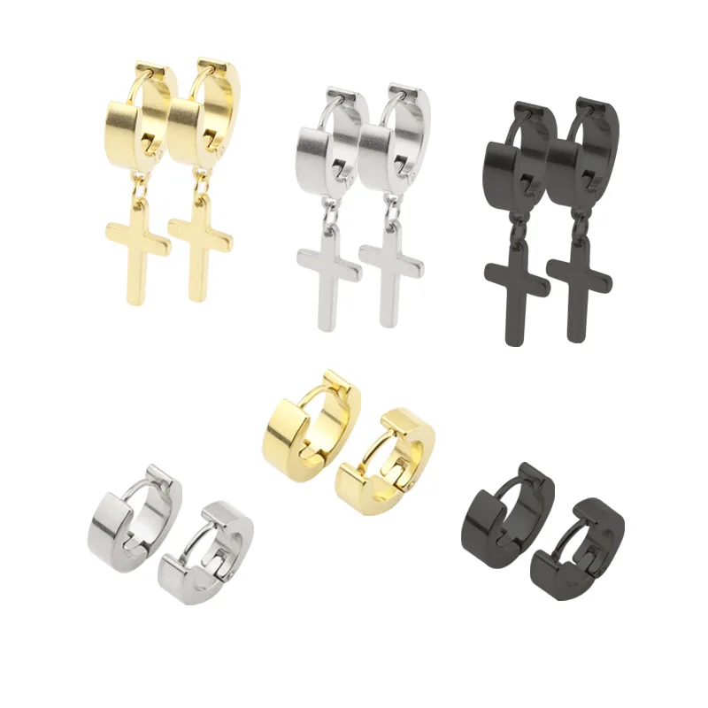 High Quality Stainless Steel Earring Fashion punk Cross Earrings Set Stainless Steel Jewelry, Gold plating
High Quality Stainless Steel Earring Fashion punk Cross Earrings Set Stainless Steel Jewelry, Gold plating