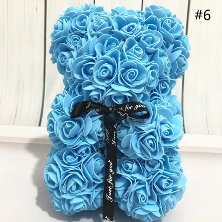 gift 25cm rose bear wedding party decoration valentines day