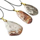 Natural Agate Pendant Natural Agate Pendant Irregular Jade Necklace Manufacturer Directly