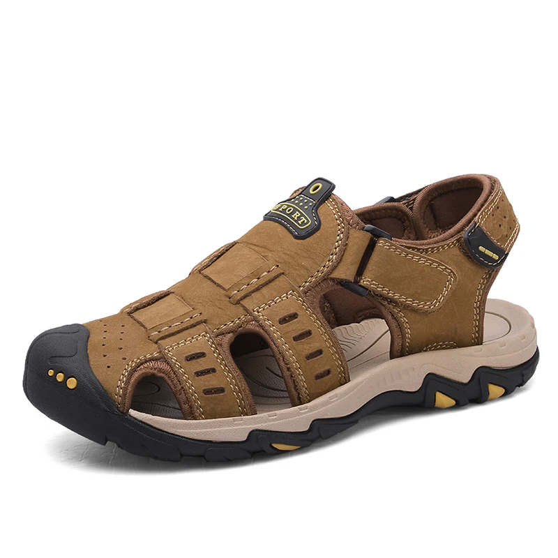 Factory Made Popular Outdoor Breathable Beach Sandals Wear-resistant Anti-slip Flat Men Leather Sandals
Factory Made Popular Outdoor Breathable Beach Sandals Wear-resistant Anti-slip Flat Men Leather Sandals