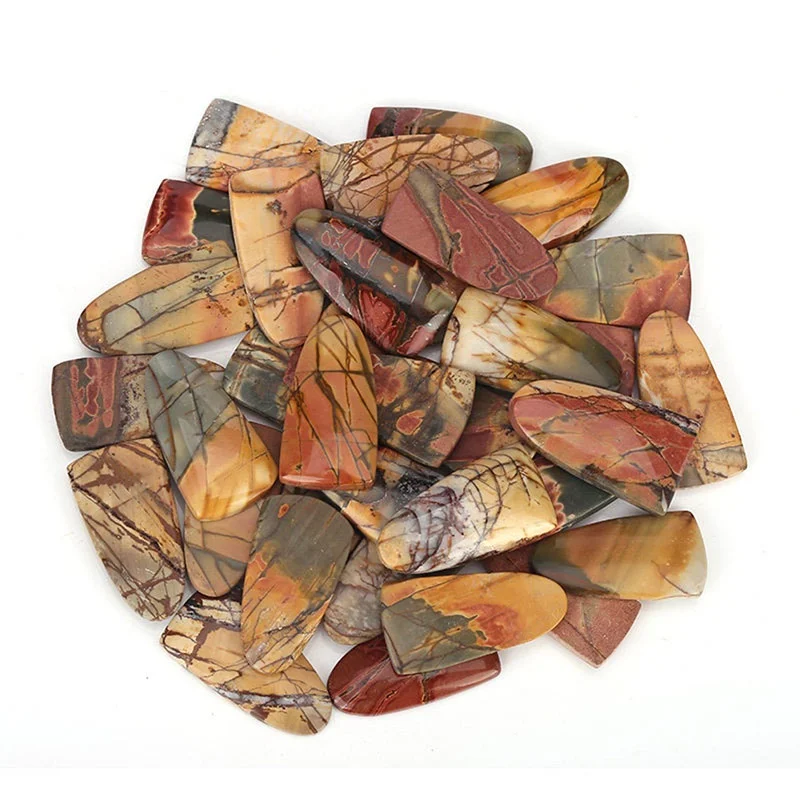 Natural Multi-color Picasso Jasper Flat Cabochons, Stone For Jewelry Making, 25-27mm
Natural Multi-color Picasso Jasper Flat Cabochons, Stone For Jewelry Making, 25-27mm