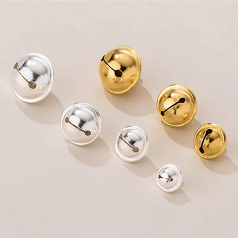 925 Sterling Silver Bell Charm Pendant DIY Jewelry Accessories for Bracelet Necklace Making, Gold/ white gold
925 Sterling Silver Bell Charm Pendant DIY Jewelry Accessories for Bracelet Necklace Making, Gold/ white gold