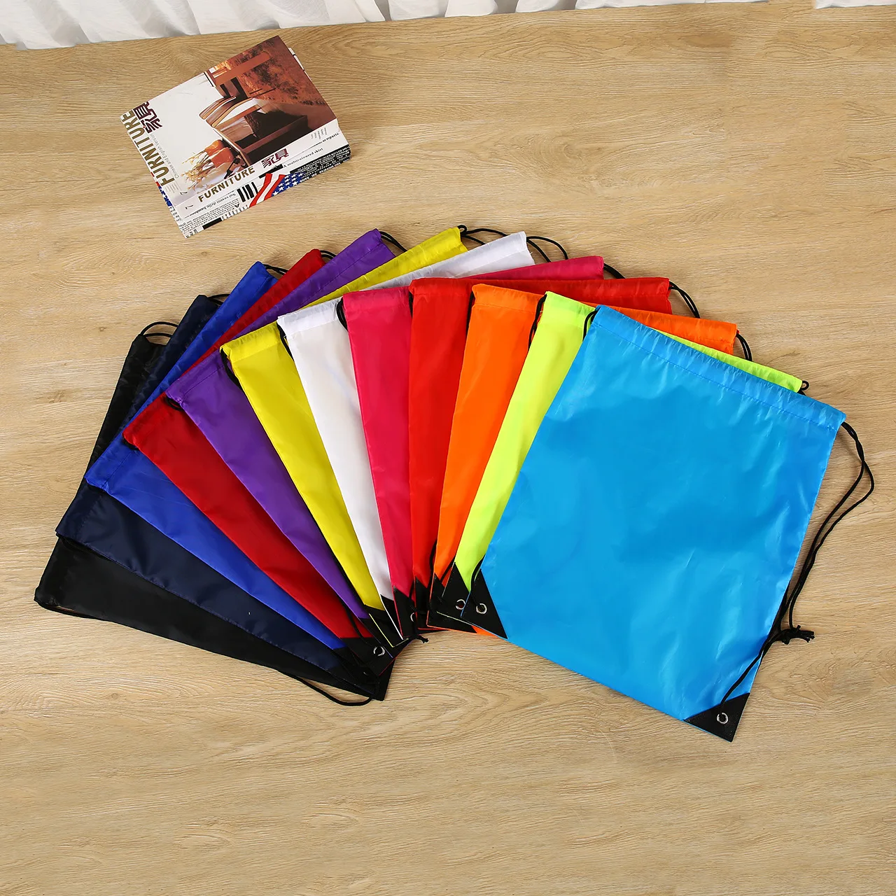 Polyester pocket customized Oxford cloth customized outdoor marathon nylon drawstring backpack storage promotional print LOG, Beige
Polyester pocket customized Oxford cloth customized outdoor marathon nylon drawstring backpack storage promotional print LOG, Beige