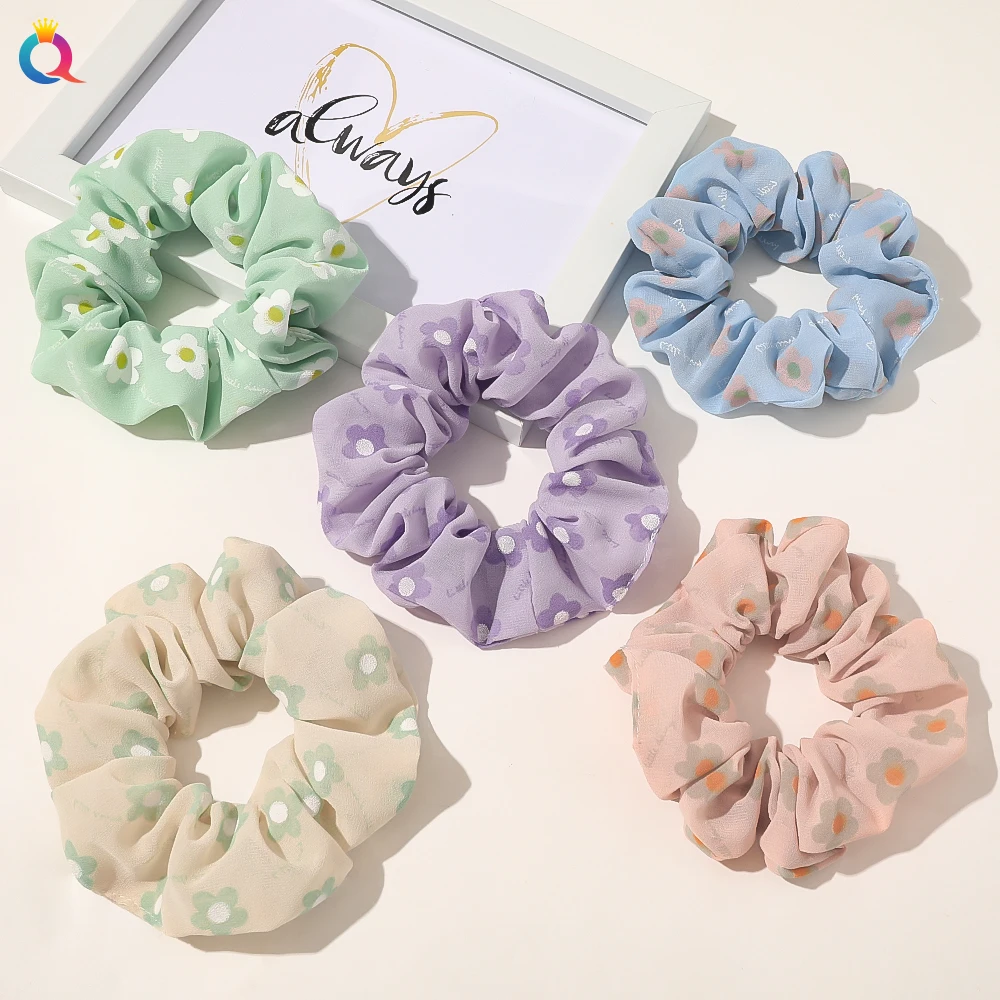 QIYUE New Arrival Flower Hair Accessories Girl Fashion Chiffon Floral Hair Scrunchie For Women Decoration 
QIYUE New Arrival Flower Hair Accessories Girl Fashion Chiffon Floral Hair Scrunchie For Women Decoration