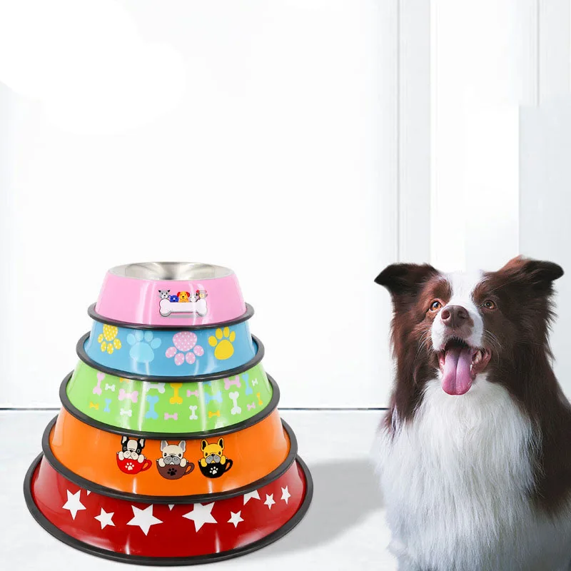 Large capacity volume stainless steel cartoon dog food bowl supports feeders pet food bowl
Large capacity volume stainless steel cartoon dog food bowl supports feeders pet food bowl