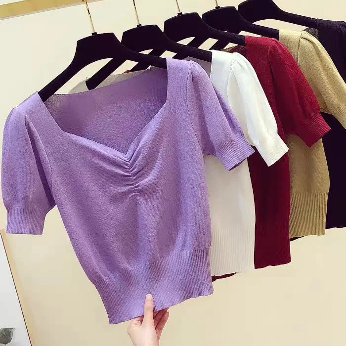 In 2021, women's short-sleeved sweater, women's short-sleeved sweater wholesale, factory direct women's short-sleeved clothing
In 2021, women's short-sleeved sweater, women's short-sleeved sweater wholesale, factory direct women's short-sleeved clothing