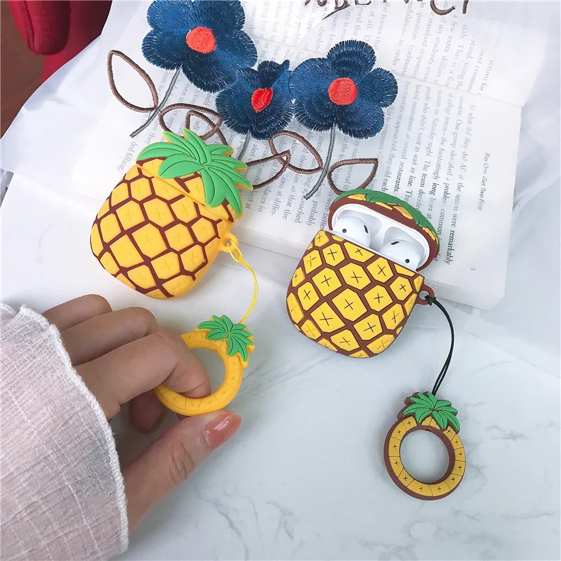 Wholesale Pineapple silicone cover case for airpods pineapple case silicone cartoon for airpods case
Wholesale Pineapple silicone cover case for airpods pineapple case silicone cartoon for airpods case