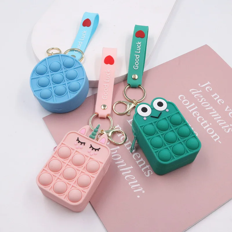 Factory Custom Mini Cartoon Cute Silicone Keychain Pop Zipper Purse Animal Coin Pouch, Colorful
Factory Custom Mini Cartoon Cute Silicone Keychain Pop Zipper Purse Animal Coin Pouch, Colorful