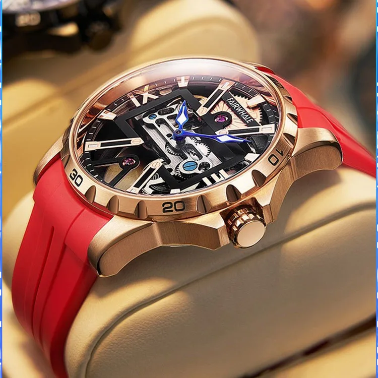Luxury Men Mechanical Wrist Watch Rubber Strap 316L Stainless Steel Waterproof Men Mechanical Automatic Watches
Luxury Men Mechanical Wrist Watch Rubber Strap 316L Stainless Steel Waterproof Men Mechanical Automatic Watches