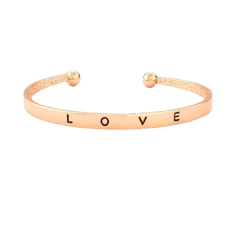 Tiktok jewelry Lucky Simple LOVE Open Bracelet Environmental friendly metal engraved bracelet
Tiktok jewelry Lucky Simple LOVE Open Bracelet Environmental friendly metal engraved bracelet