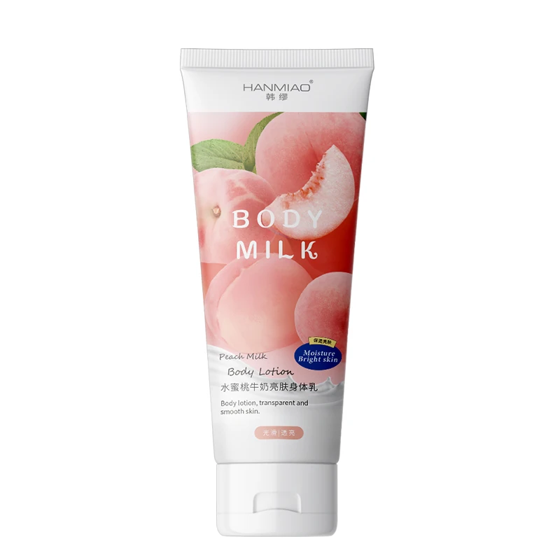 

OEM/ODM Leche Corporal 200g Peach Milk Moisturizing Nourishing Cream Organic Skin Vegan Best Body Lotion for Skin Care