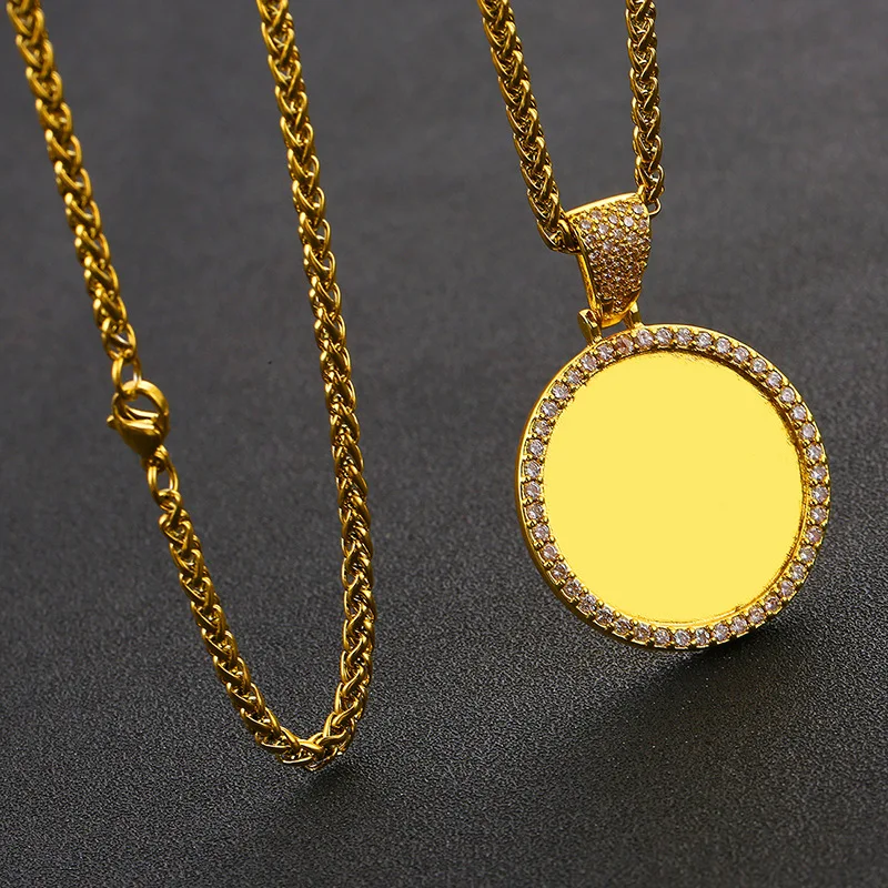 Hips Hops Custom Jewelry Cubic Zirconia CZ Frame Photo Locket Necklace Personalized Picture Circle Pendant Necklace, Gold color
Hips Hops Custom Jewelry Cubic Zirconia CZ Frame Photo Locket Necklace Personalized Picture Circle Pendant Necklace, Gold color