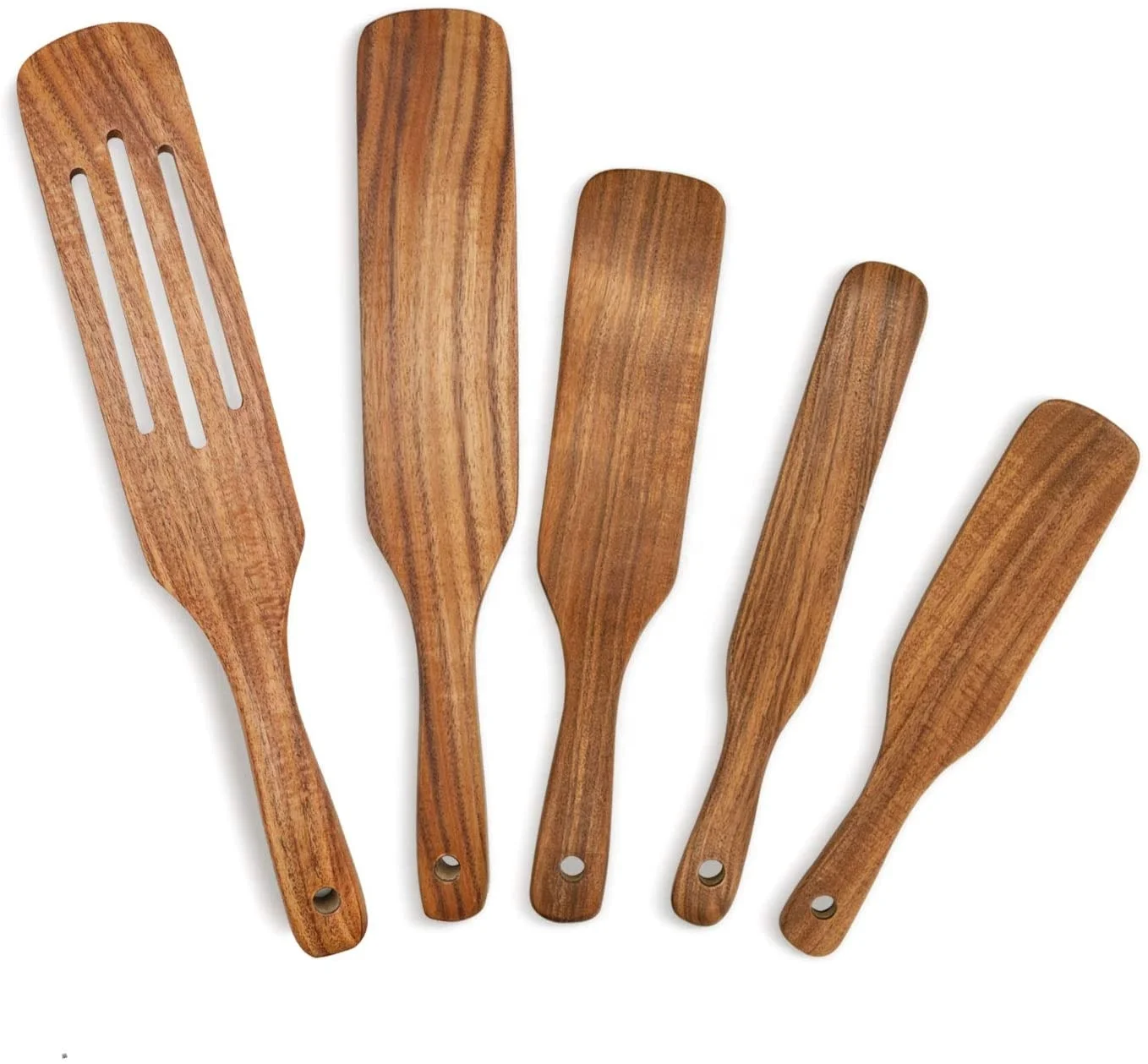 5Pcs Natural Teak Spurtle Set Non-Stick Heat Resistant Spurtles Kitchen Tools with Hanging Hole,Wooden Spatula for Cooking
5Pcs Natural Teak Spurtle Set Non-Stick Heat Resistant Spurtles Kitchen Tools with Hanging Hole,Wooden Spatula for Cooking