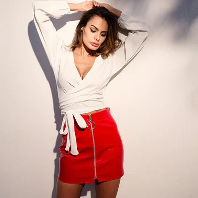 F20666A Latest bandage skirt design women's shiny leather mini skirt for women, White, red, black, yellow, silver
F20666A Latest bandage skirt design women's shiny leather mini skirt for women, White, red, black, yellow, silver