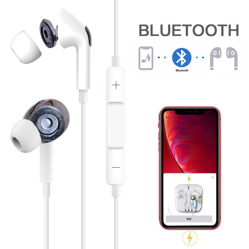 bluetooh earphones fit for headphone light ning professional headphones for iphone, White
bluetooh earphones fit for headphone light ning professional headphones for iphone, White