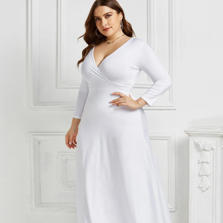 Newest Design V Neck Women Clothing Summer Ladies Long Dress Women Fashion long sleeve plus size Dresses
Newest Design V Neck Women Clothing Summer Ladies Long Dress Women Fashion long sleeve plus size Dresses