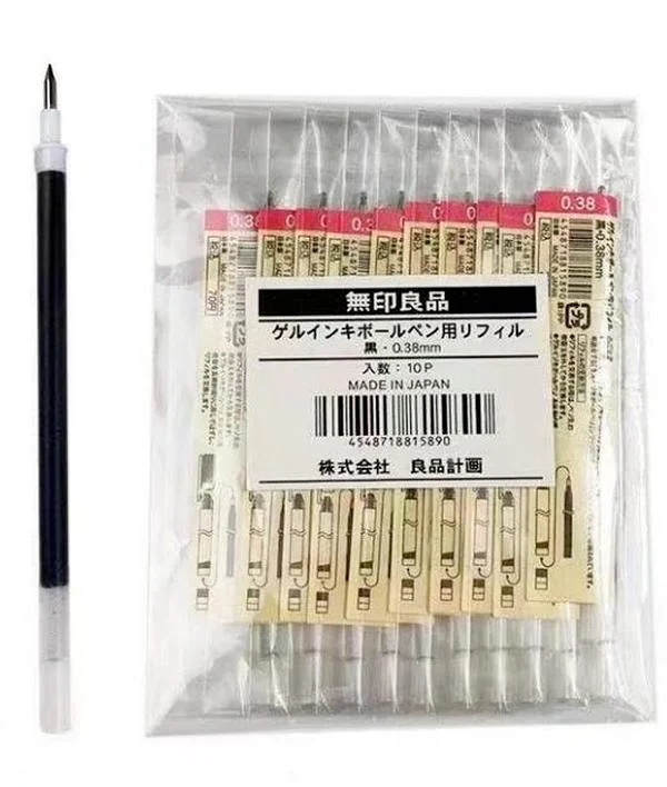 Wholesale muj High Quality School Supply Gel Ink Pen 0.5mm 0.38mm MUJIs Style Refills Black Blue Red Ballpoint Pen Refill
Wholesale muj High Quality School Supply Gel Ink Pen 0.5mm 0.38mm MUJIs Style Refills Black Blue Red Ballpoint Pen Refill