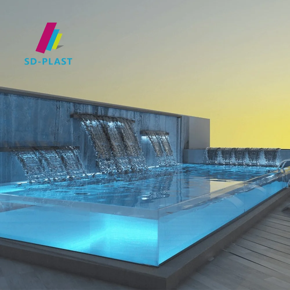 SDDZS10 high quality clear thick acrylic swimming pool sheet outdoor acrylic panel glass for swimming pools
SDDZS10 high quality clear thick acrylic swimming pool sheet outdoor acrylic panel glass for swimming pools