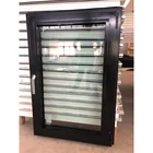 wholesale black powder coating advanced thermal break aluminum casement doors and windows