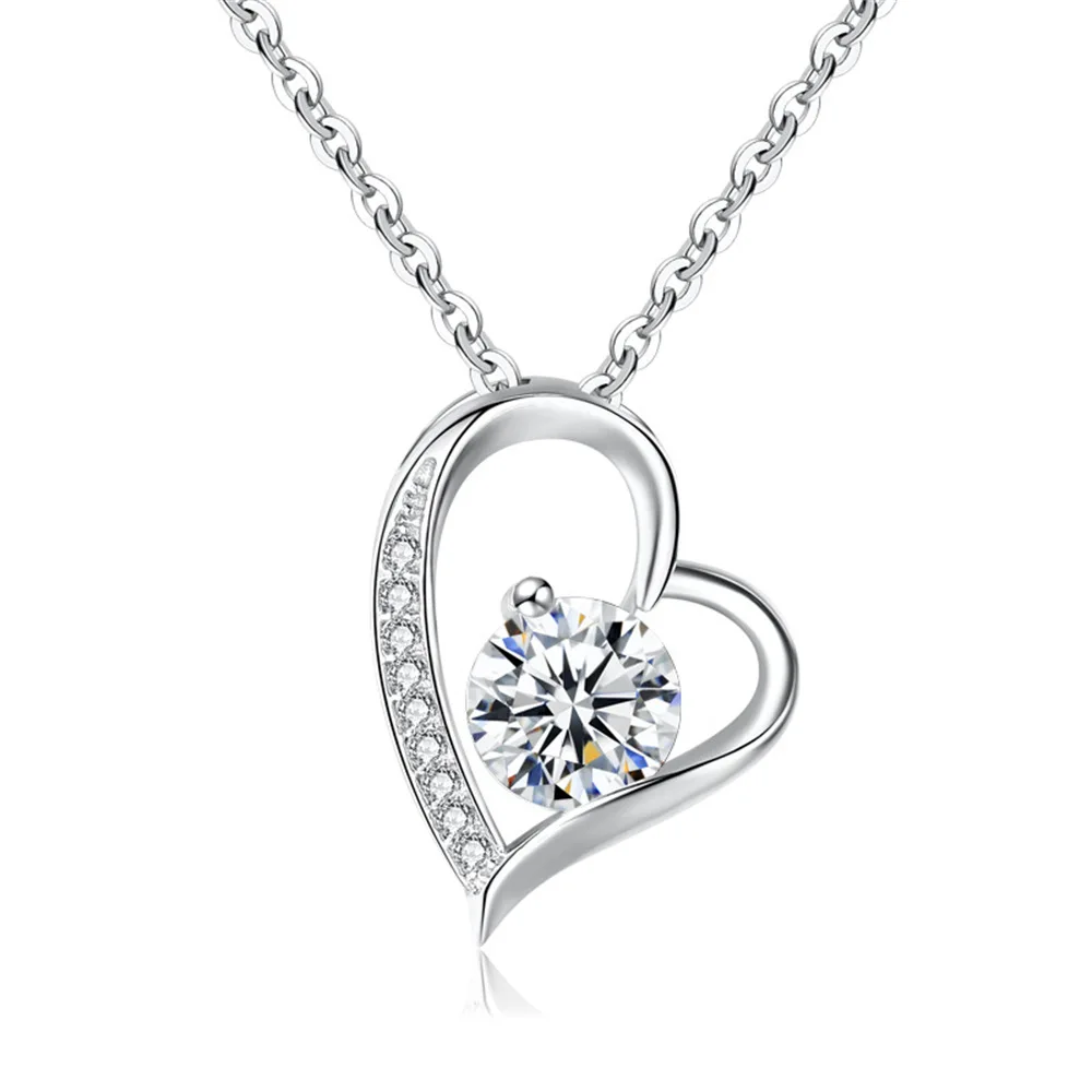 Women Gift Diamond Heart Necklace Bling Bling Crystal Heart Zircon Pendant Necklace For Mother's DAY
Women Gift Diamond Heart Necklace Bling Bling Crystal Heart Zircon Pendant Necklace For Mother's DAY