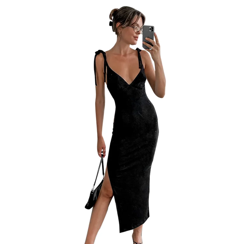 Women Maxi Slit Dress sexy Bandage Fashion deep v plunge evening dresses, Khaki/black
Women Maxi Slit Dress sexy Bandage Fashion deep v plunge evening dresses, Khaki/black