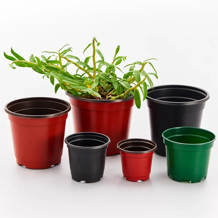 Plastic flower pots Supplier Produce Double Color Flower Pots for 15 years it application for raise plant, Brown with black
Plastic flower pots Supplier Produce Double Color Flower Pots for 15 years it application for raise plant, Brown with black