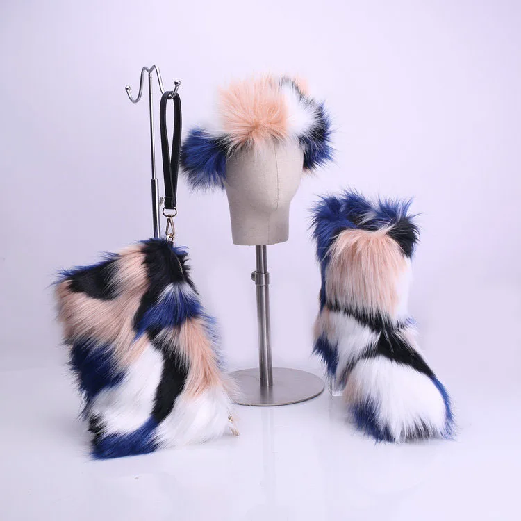 2021 winter new arrival fox fur boots and headband and handbags set for lady /women ready to ship, Customized color
2021 winter new arrival fox fur boots and headband and handbags set for lady /women ready to ship, Customized color