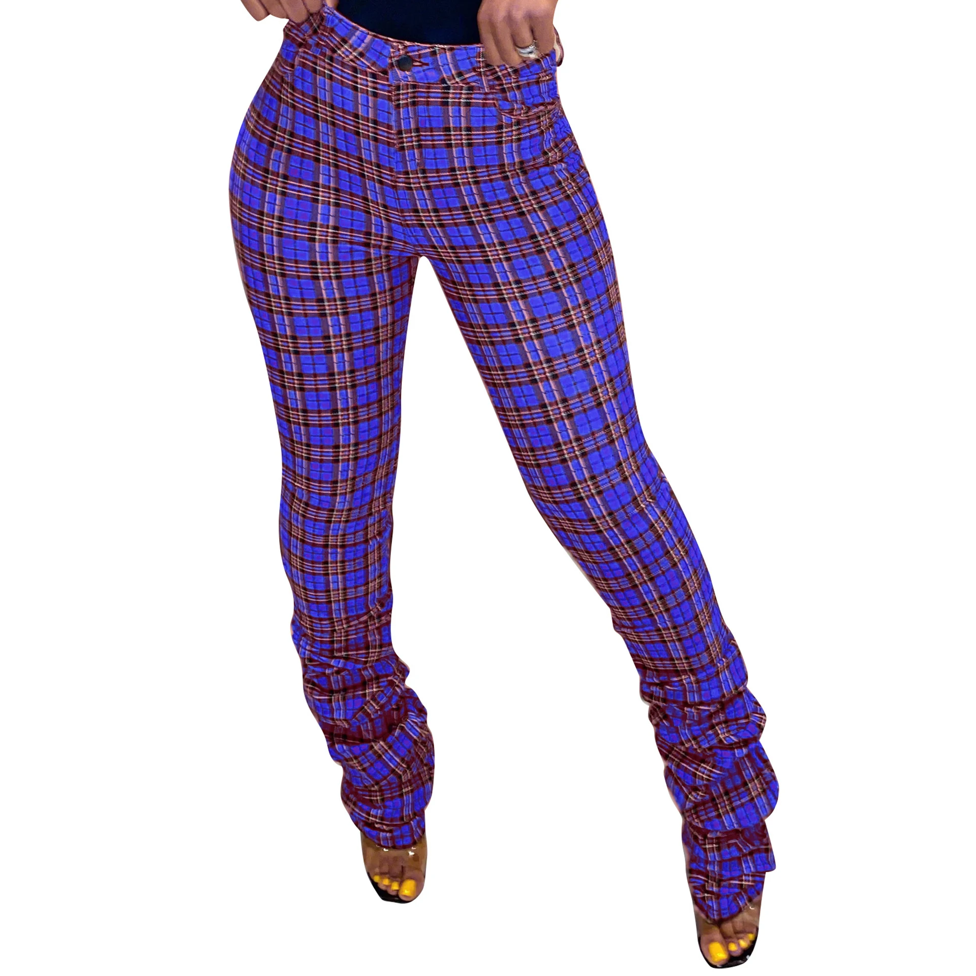 Autumn 2021 Stylish Female Clothes Ladies Winter Clothing Trousers Plaid Casual Fall Autumn Ruched Stacked long Pants, Picture shown
Autumn 2021 Stylish Female Clothes Ladies Winter Clothing Trousers Plaid Casual Fall Autumn Ruched Stacked long Pants, Picture shown