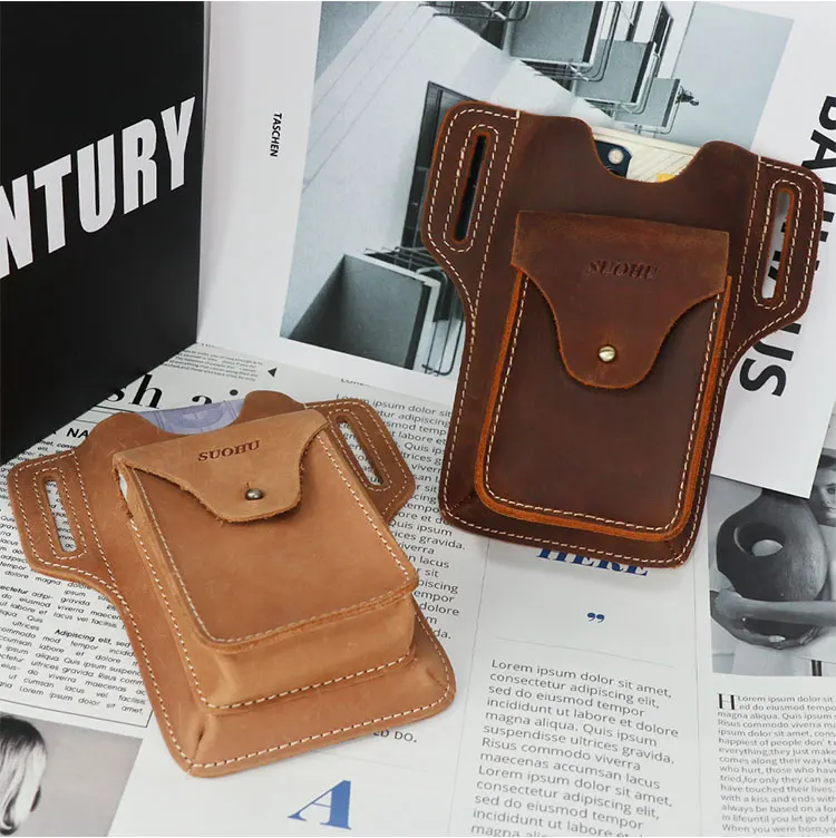 Factory Wholesale Crazy Horse Leather Mobile Phone Bag Waist Mens Waist Bags, Brown,dark brown
Factory Wholesale Crazy Horse Leather Mobile Phone Bag Waist Mens Waist Bags, Brown,dark brown
