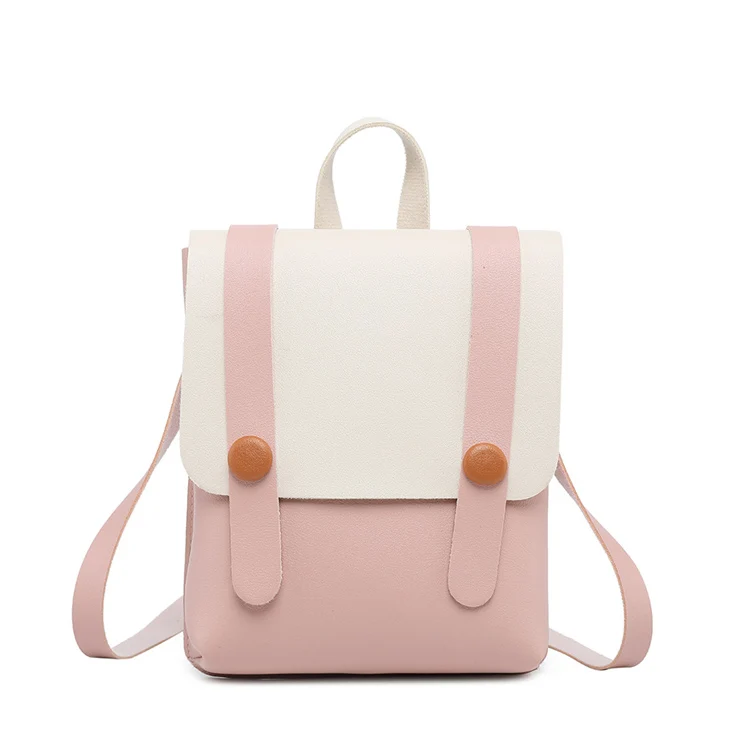 New Arrival PU Leather Women Small Backpack Stylish Water Resistant Cute Back Pack, Pink 
New Arrival PU Leather Women Small Backpack Stylish Water Resistant Cute Back Pack, Pink