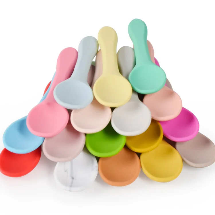 Wholesale Custom Logo High Quality Soft Food Grade Bottle Safety Training Silicone Spoon Baby Spoon For Baby Feeding, 28colors
Wholesale Custom Logo High Quality Soft Food Grade Bottle Safety Training Silicone Spoon Baby Spoon For Baby Feeding, 28colors