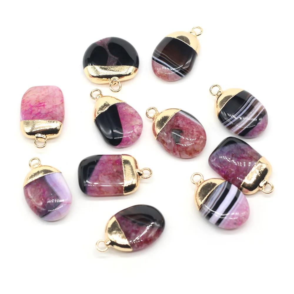 Fashion DIY pendant Shipped in random shape natural stone flat charm pendant made by semi-precious gemstone
Fashion DIY pendant Shipped in random shape natural stone flat charm pendant made by semi-precious gemstone