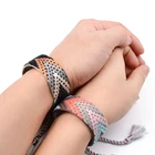Hot Sale Fashion Jewelry Friendship Cuff Couple Handwoven Tassels Macrame Bracelet