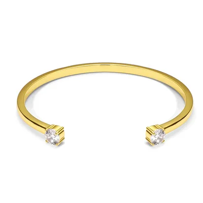 Chic Simplest Design Gold Plated Micro Inserted Cubic Zircon Circular Bangle Brief Rose Gold Plated Round Cuff Bangle Jewelry
Chic Simplest Design Gold Plated Micro Inserted Cubic Zircon Circular Bangle Brief Rose Gold Plated Round Cuff Bangle Jewelry